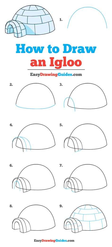 How to Draw an Igloo: A Step.